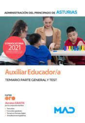 AUXILIAR EDUCADOR/A TEMARIO PARTE GENERAL+TEST (ASTURIAS ADMON)