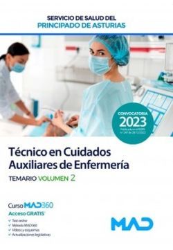 TCAE AUXILIARES ENFERMERÍA (VOL.2 TEMARIO) SESPA (2023/MAD)