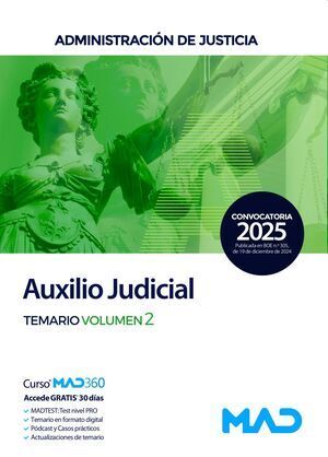 ADMINISTRACIÓN DE JUSTICIA CUERPO DE AUXILIO JUDICIAL. TEMARIO 2