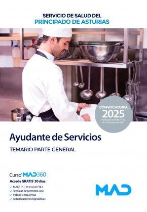 TEMARIO P. GENERAL AYUDANTE DE SERVICIOS. ASTURIAS