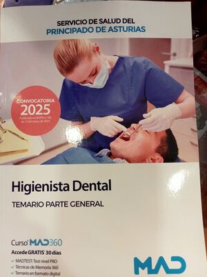 TEMARIO GENERAL  HIGIENISTA DENTAL SESPA. ASTURIAS