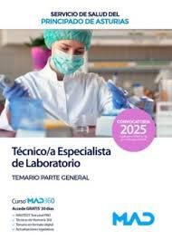 TEMARIO GENERAL TECNICO ESPECIALISTA DE LABORATORIO (SESPA) ASTURIAS. TEMARIO