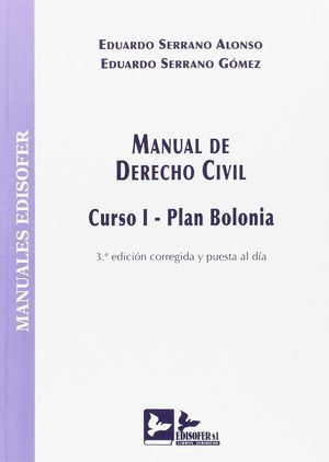 MANUAL DE DERECHO CIVIL. CURSO I - PLAN BOLONIA