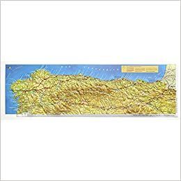 MAPA EN RELIEVE DEL CAMINO DE SANTIAGO FRANCÉS: ESCALA GRÁFICA