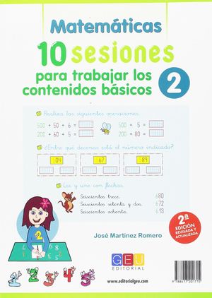 LENGUA 10 SESIONES (CUADERNO 2) PARA TRABAJAR LOS CONTENIDOS BÁSICOS (GEU)