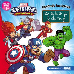 LOS VENGADORES. APRENDE LAS LETRAS. (LEO CON MARVEL - NIVEL 1 PLU