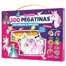 MALETIN 100 PEGATINAS UNICORNIOS Y FANTASIA