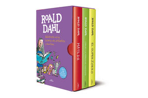 ROALD DAHL (EDICIÓN ESTUCHE CON: MATILDA  CHARLIE Y LA FÁBRICA DE CHOCOLATE  E