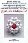 ¿QUÉ ES LA INTELIGENCIA?