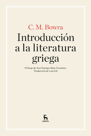 INTRODUCCIÓN A LA LITERATURA GRIEGA