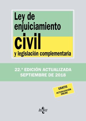 ***LEY DE ENJUICIAMIENTO CIVIL Y LEGISLACIÓN COMPLEMENTARIA