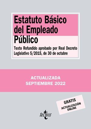 ESTATUTO BÁSICO DEL EMPLEADO PÚBLICO (2022/SEP)