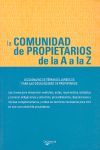 LA COMUNIDAD DE PROPIETARIOS DE LA A A LA Z