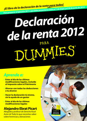 DECLARACIÓN DE LA RENTA 2012 PARA DUMMIES