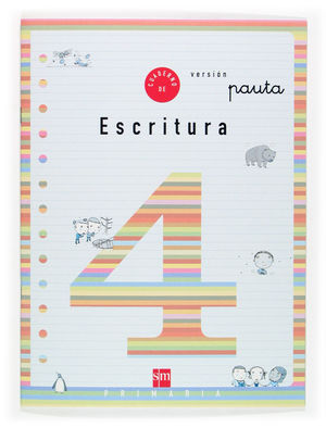 CUADERNO 4 DE ESCRITURA, PAUTA. 2 PRIMARIA