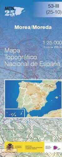 MAPA TOPOGRAFICO MOREDA 53-III