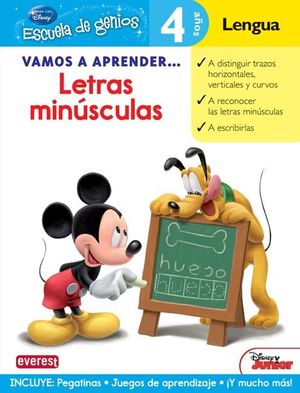 VAMOS A APRENDER... LETRAS MINÚSCULAS. 4 AÑOS. LENGUA