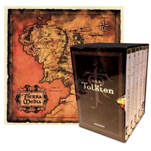 ESTUCHE TOLKIEN 6 VOLS. + MAPA + POSTALES