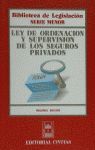 LEY DE ORDENACIÓN Y SUPERVISIÓN DE LOS SEGUROS PRIVADOS