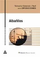 ALBAÑILES. TEMARIO Y TEST.COLECCION TEMARIOS GENERALES.