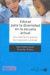 EDUCAR PARA LA DIVERSIDAD EN LA ESCUELA ACTUAL