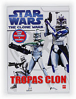 STAR WARS. CLONE WARS. TROPAS CLON. JUEGOS Y PEGATINAS