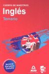 CUERPO DE MAESTROS. INGLÉS. TEMARIO