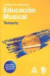 CUERPO DE MAESTROS. EDUCACIÓN MUSICAL. TEMARIO