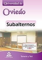SUBALTERNOS, UNIVERSIDAD DE OVIEDO. TEMARIO Y TEST