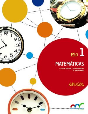 MATEMÁTICAS 1ºESO (1VOL) APRENDER ES CRECER (ANAYA)