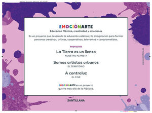 EMOCIONARTE 5ºEP PLÁSTICA, CREATIVIDAD Y EMOCIONES (SANTILLANA)