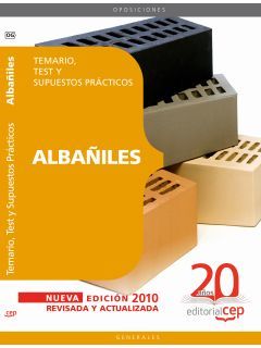 ALBAÑILES. TEMARIO, TEST Y SUPUESTOS PRÁCTICOS