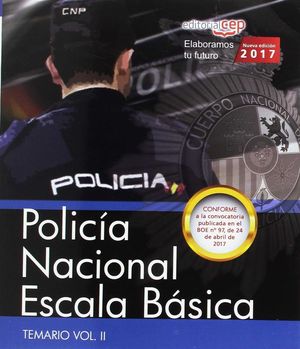 POLICÍA NACIONAL. ESCALA BÁSICA. (EDICIÓN 2017)