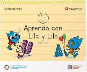APRENDO (3) CON LILA Y LILO CUADERNO (VICENS VIVES)