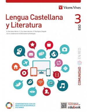LENGUA CASTELLANA 3ºESO Y LITERATURA COMUNIDAD EN RED (2022/VICENS)