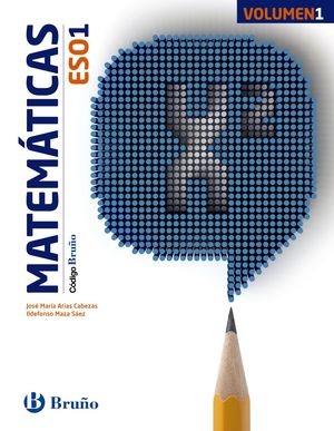 MATEMÁTICAS 1ºESO (3VOL) CODIGO (BRUÑO)