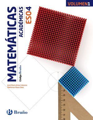 MATEMÁTICAS 4ºESO ACADÉMICAS (3VOLÚMENES) CÓDIGO (BRUÑO)