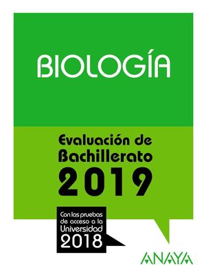 BIOLOGIA (2019) PRUEBAS ACCESO UNIVERSIDAD