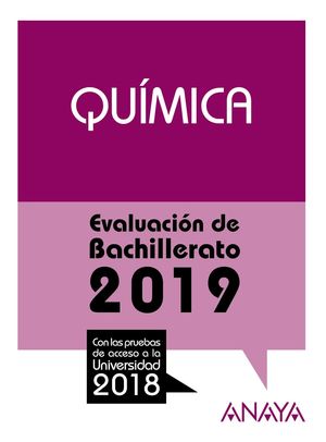 QUÍMICA (2019) PRUEBAS ACCESO UNIVERSIDAD