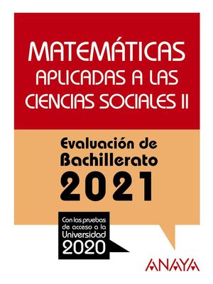 MATEMÁTICAS CCSS (II) EBAU 2021