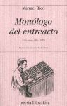 MONÓLOGO DEL ENTREACTO