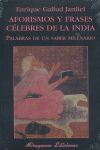 AFORISMOS Y FRASES CÉLEBRES DE LA INDIA