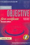 OBJECTIVE FIRST CERTIFICATE STUDENT'S BOOK WITHOUT ANSWERS AND 100 TIPS WRITING