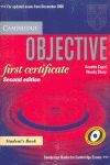 OBJECTIVE FIRST CERTIFICATE STUDENT'S BOOK WITHOUT ANSWERS AND 100 TIPS WRITING