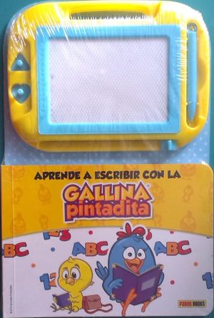 LIBRO PIZARRA, APRENDE A ESCRIBIR CON LA GALLINA PINTADITA