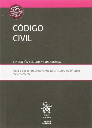 CÓDIGO CIVIL 21ª EDICIÓN 2017