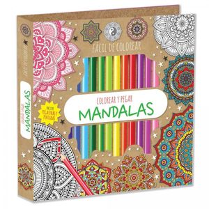 FACIL DE COLOREAR Y PEGAR MANDALAS