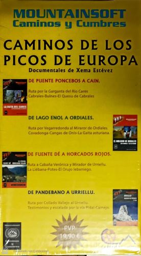 PACK CAMINOS DE LOS PICOS DE EUROPA. 4 RUTAS, 4 MAPAS, 4 DVD