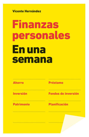 FINANZAS PERSONALES EN UNA SEMANA