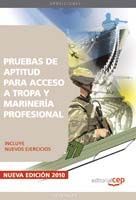 TROPA Y MARINERÍA PROFESIONAL. PRUEBAS DE APTITUD